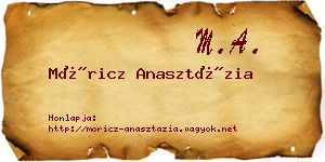 Móricz Anasztázia névjegykártya